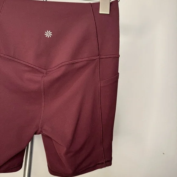 Athleta Women's Salutation Stash Pocket II 7” Biker Shorts Purple - Size Small - Picture 6 of 6